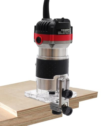 Oberfräse, Trimmer, elektrischer Router, Fräsmaschine, Multifunktionswerkzeug, Holz, 800 W, 30.000 U/min, für Holzarbeiten, Möbelherstellung