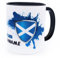 Schottland Tasse mit Namen personalisiert Scotland Wappen schottische Flagge Fahnen Fanartikel Produkte 2025 Becher Geschenk Mann Frau Geburtstag Fussball Scottish Cup mug Produkte Keramik 330 ml