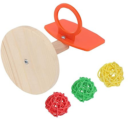 YARNOW 3juegos Juguete Educativo para Aves Kit De Baloncesto para Pájaros Mini y Pelota De Color Aleatorio para Periquitos y Agapornis