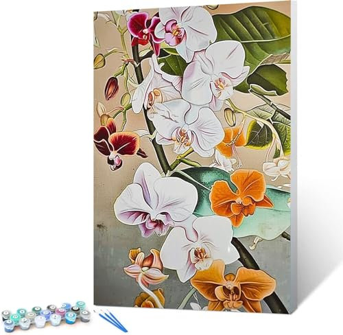 Peinture Numero Adulte, Acryliques Peinture par Numéros pour Adultes Débutants Enfants Peinture a Numero Adulte Peinture avec Pinceaux Chat Arbre 50x65cm (encadré)