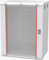 Netzwerkschrank, Serverschrank 19 Zoll Rack - 6HE -7HE- 9 HE - 12HE - 16HE - 400 mm Tiefe – Wandmontage - Montiert - Sicherheitsglastür - Grau (16HE)