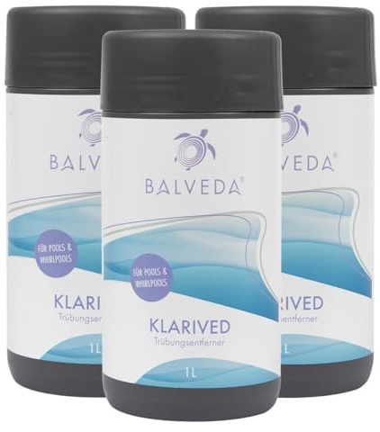 BALVEDA KLARIVED Trübungsentferner 3X 1 L, Klar-Effekt für Pools & Whirlpools