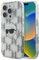 CG MOBILE Karl Lagerfeld IML Hartschalen-Schutzhülle mit galvanisiertem Karl-Kopf- und Monogramm-Design für iP Clear