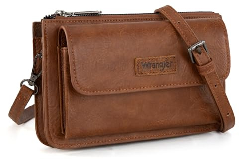 Wrangler Crossbody-Geldbörse für Damen, RFID-Clutch, Handy-Geldbörse mit Kreditkartenfächern | RFID