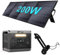 SOLARPLAY Tragbare Powerstation 2400W mit 200W Solarpanel und Anhänger, 2160Wh Solargenerator mit LiFePO4 Akku, 12 Ausgang, Portable Power Station für Outdoor Camping, Wohmobil-Reisen, Notfall (Q2501)