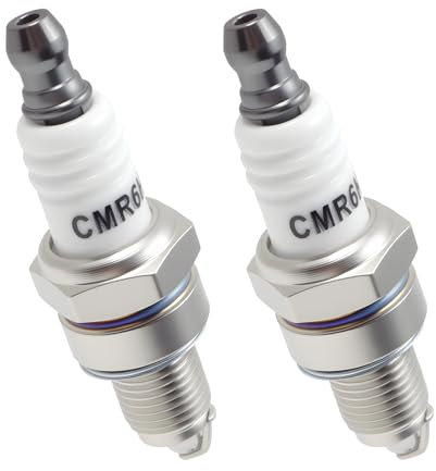 EuAcesry 2 Piezas CMR6A Bujías para Motosierra, Bujía para NGK, 3365 CMR6H Bujía para Stihl/Bosch/Honda/Autolite/Brisk/Husqvarna/Briggs, Desbrozadora Trimmer CMR6H