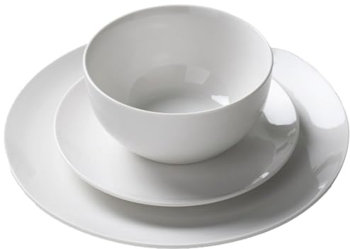 Wilko Regency Porcelain 12 Piece Dinner Set, White
