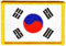 Flaggen Aufnäher Patch Südkorea Fahne Flagge NEU