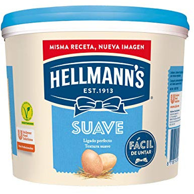Hellmann's salsa mayonesa profesional sabor suave - cubo 5l