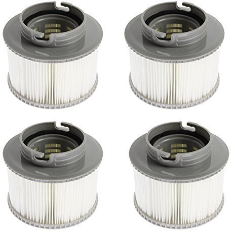 First4Spares Replacement Pleated Filter Cartridge Pack of 4 Push & Twist to Fit MSPA Hot Tubs
