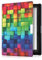 kwmobile Étui Compatible avec Kobo Aura Edition 1 Coque - Étui à Rabat magnétique Tablette eReader Similicuir - Multicolore-Vert-Bleu