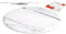 HOME Tagliere Girevole Tondo, 30 cm, Marmo, Bianco, 33x5x32 cm
