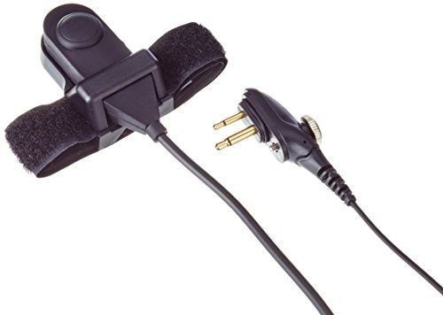Albrecht 41937 Adapter mit Midland/BHS300M PTT Knopf Adapterkabel für Motorradhelme Schwarz