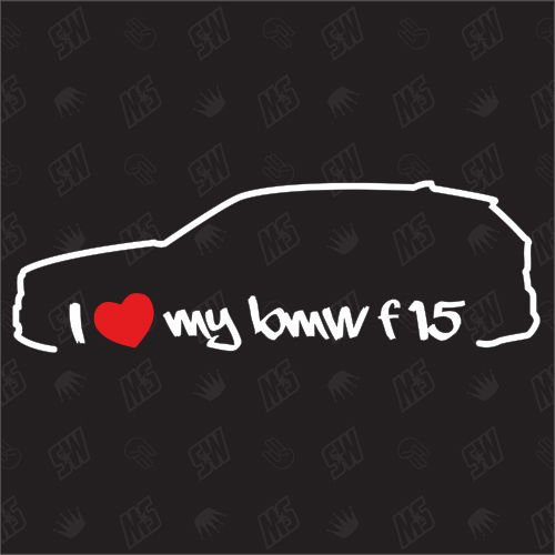 speedwerk-motorwear I Love My F15 - X5 Sticker, Bj.12-14