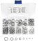 180pcs 8 Taille Coffret Assortiment de Rondelles de Ressort en acier inoxydable 304, Kit Rondelles de Ressort M2 M2.5 M3 M4 M5 M6 M8 M10