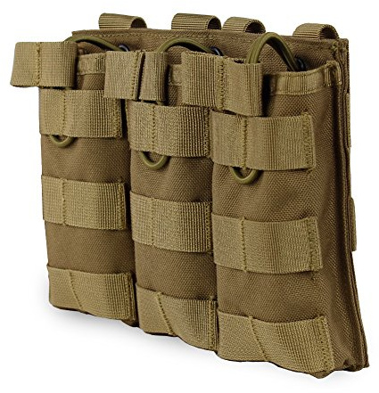 Taktische MOLLE Dreibettzimmer Open-Top Magazintasche SCHNELLE AK AR M4 FAMAS Mag Military Tasche Im Freien Paintball Airsoft 1000D Nylon