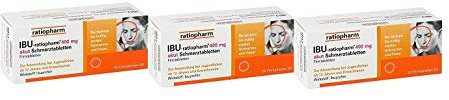 IBU-ratiopharm 400 akut Schmerztabletten 3x50 Filmtabletten Sparpack inklusive einer Handcreme von vitenda.de
