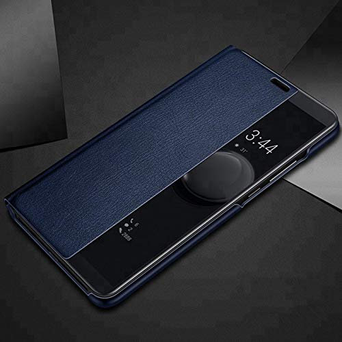 numerva kompatibel mit Huawei Mate 20 Lite Hülle Clear View Mate 20 Lite Schutzhülle Flip Cover Blau