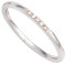 Jobo Damen-Ring aus 585 Weißgold mit 5 Diamanten Größe 60