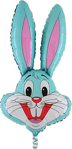 Toyland® 94 cm (37) Hase-Ballon in 6 Farben erhältlich – Osterballons (BABYBLAU)