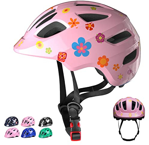 GLAF Baby Bike Helmet Toddler Helmets for 1 Year Old and up Infant Girls Boys Multi Sport Adjustable for Scooter Bicycle Kids Youth Child Skateboard Safety Cycling (XS, Flower)