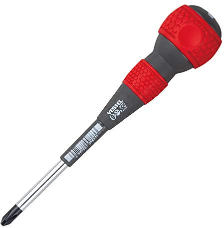 VESSEL Ball Grip Screwdriver +2x75 (3) No.220 220P275