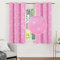 Encasa XO Gedruckte Blackout -Vorhänge 113x137 cm, 2 Pcs | Silberfolie Star Pink Design I Raumverdunkelung - Blöcke 85% Licht | Schall- und Hitzereduzierung für Schlafzimmer ich Waschbar