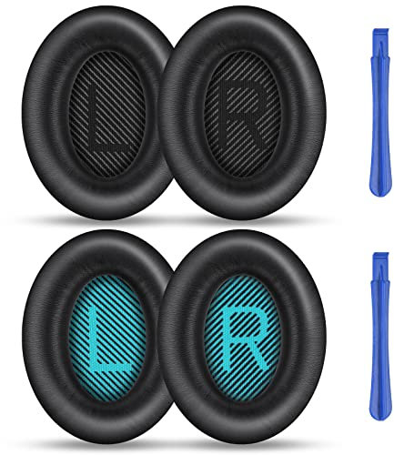 Ainiv Professional Ear Pads Cushions Replacement - 2 Pair Earpads compatible with Bose QuietComfort 35 (QC35) and Quiet Comfort 35 II (QC35 II) Over-ear Headphones