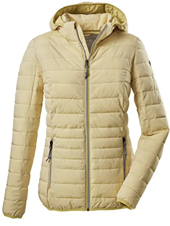 G.I.G.A. DX Damen Casual Funktionsjacke in Daunenoptik mit abzippbarer Kapuze - Uyaka Stripe, light sun, 48, 34313-000