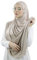 Hijab Schlupfschal mit Öffnungen für die Brille für muslimische Frauen, verhüllt, islamischer Schal, Slip-on Schleier, HE500, taupe, One size