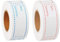 iplusmile 2 Rolls Breast Milk Date Label Waterproof Food Storage Label Refrigerator Freezer Labels Foods Storage Stickers for Feeding Bottle Cup Breastmilk Bags Red Blue