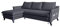 MIUFORM Ecksofa mit Schlaffunktion und Bettkasten | Charming Charlie Wohnlandschaft Mit Schlaffunktion Couch Schlafcouch Wohnzimmer Gästezimmer | Holzlfüße Boho-Stil (Anthrazit, Links ausgerichtet)