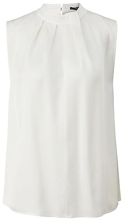 comma Damen 2136467 Bluse, 0120 weiß, 42