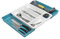 URBNLIVING Plastic Expandable Drawer Kitchen Extendable Organiser Cutlery Space Saving Compact Utensil Tray With 7 Holder Compartments (Teal)
