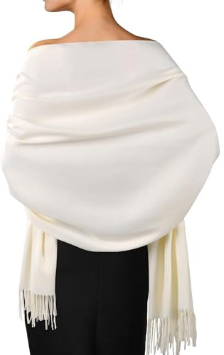 FURTALK Womens Scarf Ladies Pashmina Shawls and Wraps Large Soft Warm Blanket for Gifts Winter, Cream
