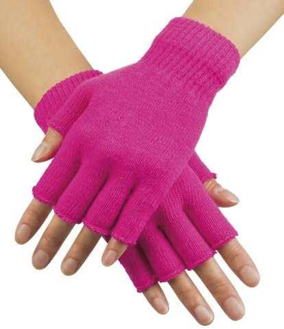 Boland Fingerlose Handschuhe neonpink