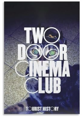 BATTTX Two Door Cinema Club - Tourist History Canvas Poster Wall Art Decor Print Picture Paintings for Living Room Bedroom Decoration Unframe-style 12x18inch(30x45cm)