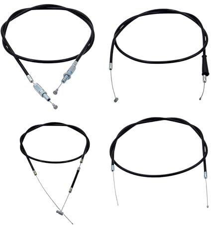 Citomerx Bowdenzug Set schwarz 4-teilig | Kompatibel mit Hercules Prima 2 4 / M 1 2 3 4 / C 1 2 3 / P1 (Automatik) inkl. Deko