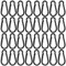 50 Stück Karabinerhaken Klein, 40x3,6 mm Karabiner Schwarz Karabinerhaken Aluminium Carabiner Schlüsselanhänger für Rucksack Gürtel Hundeleine Camping Wandern Angeln Reisen (Schwarz)