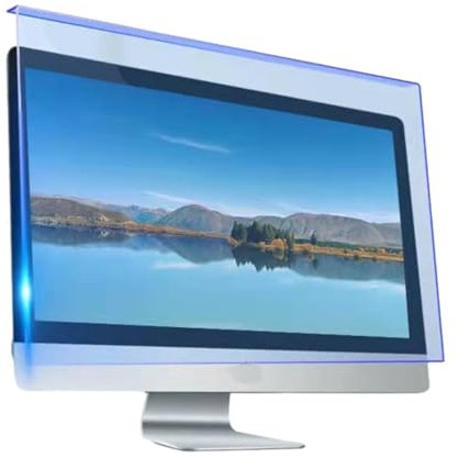 JQZWXX Anti Blue Light Computer Monitor Screen,20-27in HD Eye Protection Blocking Filter Anti-Scratch Hanging Type/Removable Filter Film for Long-Term Computer Use,21.5 inches