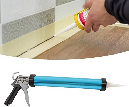 Dripless Caulking Gun, Hand Caulk Gun, Aluminum Effort Saving Rotatable Handle Heavy Duty Sealant Gun, Sealant Gun Caulk Dispenser for Tiles, Window Joints