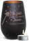 PR Print Royal Trauer Windlicht mit Gravur - Du fehlst - mit Name gravieren - Trauergeschenk, Gedenklicht, Geschenke für Trauernde | inkl. Teelicht, 450 ml, Schwarz/Bronze
