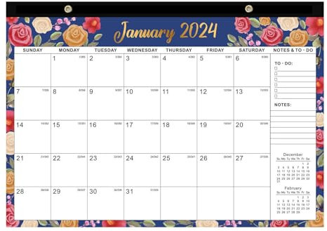 Esoterik Geschenke 18 Monate 2024.1 2025.6 Tischkalender Stehender Klappkalender Wandkalender für die Planung Organisation des Tagesplans Kleiner Brunnen 15 (A, One Size)