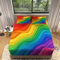 Regenbogen Bedding 90 x 200 cm, Spannbettlaken Gebürstete Polyester Mikrofaser Spannbetttuch 30 cm Tiefe Tasche Spannbetttuch Weich bunt Spannbettlaken