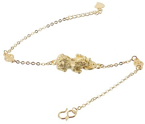 DEARMAMY Armbänder the prot business juweli Glücksverheißung couples feng shui armband schmuck Wohlstandsarmband Piyao-Armband Feng-Shui-Armband Schmuck Silber- Golden