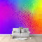 Tapete Batik Farbverlauf Regenbogen Muster Tapeten Fototapete Wand Dekoration Schlafzimmer Küchentapete Abwaschbar, Bunt Tapete Vliestapete Design 200 x 140 cm