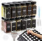 LUFEVRM 24 Pack Minimalist Square Glass Spice Jars with Lids, 120ml, 4.3 cm x 10.7 cm x 4.1 cm, Includes Funnel and Brush, Spice Rack Organizer