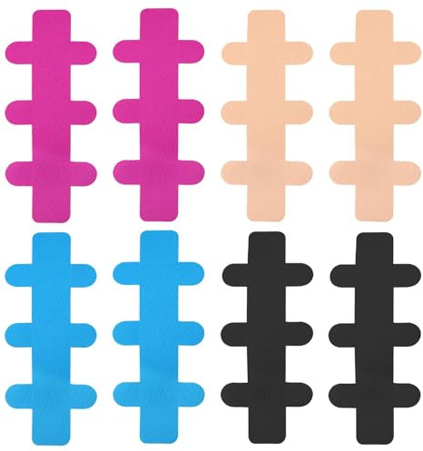 8 Stück Kinesiotapes Kinesio Tapes Kinesiologie Tape Tape Sport Kinesiotapes Vorgeschnitten Physio Tape Kinesiotapes für Fersensehne mit Perfektem Trage-Komfort Wasserfestes & Elastisches Physio Tape