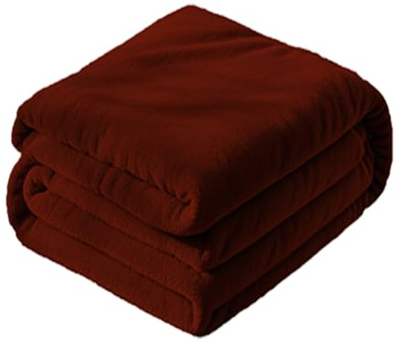 STGAO Decke Sofa 200 x 200 cm Microfaser,Falten Beständig/Anti-Verfärben Kuscheldecke Grau Unterstützen Sie Die Anpassung für Sofa Couch Bett, Braun
