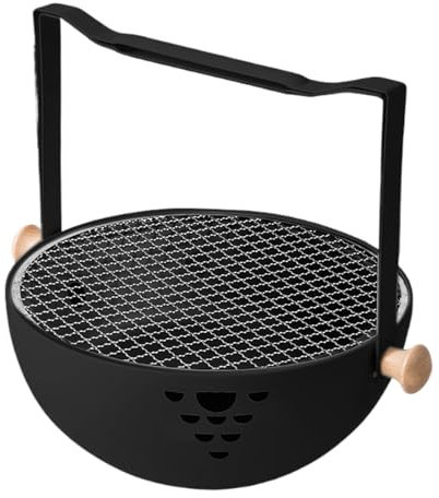 Yhsioaklo Holzkohlegrill, Holzkohleofen für den Außengrill | Holzkohleofen für Zuhause, faltbare Grillpfanne, Campinggrillofen, Kohleofen für zu Hause,